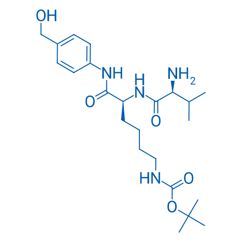 tert-Butyl ((S)-5-((S)-2-amino-3-methylbutanamido)-6-((4-(hydroxymethyl)phenyl)amino)-6-oxohexyl)carbamate