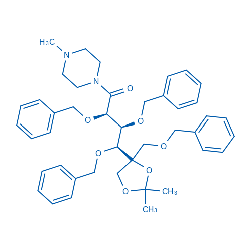 (2R,3S,4S)-2,3,4-Tris(benzyloxy)-4-(4-((benzyloxy)methyl)-2,2-dimethyl-1,3-dioxolan-4-yl)-1-(4-methylpiperazin-1-yl)butan-1-one