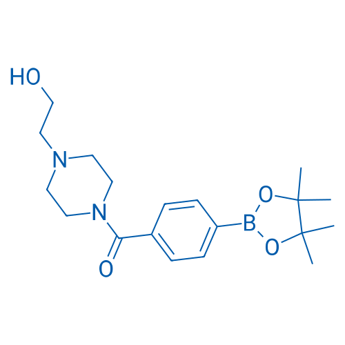 (4-(2-Hydroxyethyl)piperazin-1-yl)(4-(4,4,5,5-tetramethyl-1,3,2-dioxaborolan-2-yl)phenyl)methanone