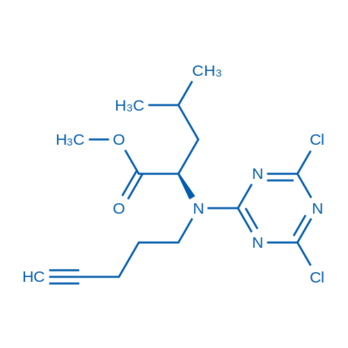 (R)-Methyl 2-((4,6-dichloro-1,3,5-triazin-2-yl)(pent-4-yn-1-yl)amino)-4-methylpentanoate