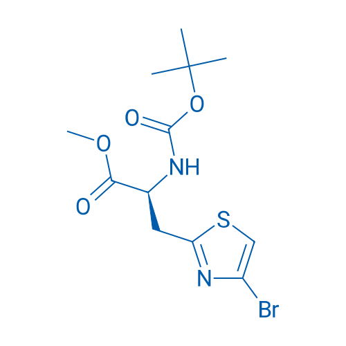Methyl (S)-3-(4-bromothiazol-2-yl)-2-((tert-butoxycarbonyl)amino)propanoate