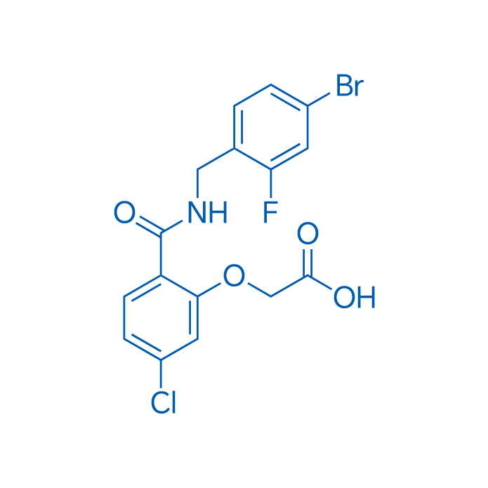 2-(2-((4-Bromo-2-fluorobenzyl)carbamoyl)-5-chlorophenoxy)acetic acid