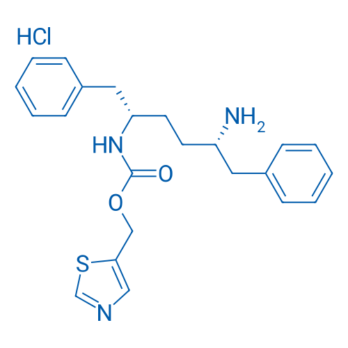 Thiazol-5-ylmethyl ((2S,5S)-5-amino-1,6-diphenylhexan-2-yl)carbamate hydrochloride