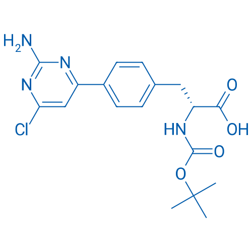 (R)-3-(4-(2-Amino-6-chloropyrimidin-4-yl)phenyl)-2-((tert-butoxycarbonyl)amino)propanoic acid