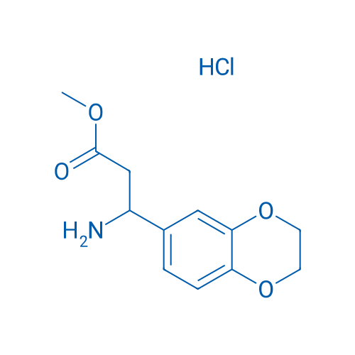 Methyl 3-amino-3-(2,3-dihydrobenzo[b][1,4]dioxin-6-yl)propanoate hydrochloride