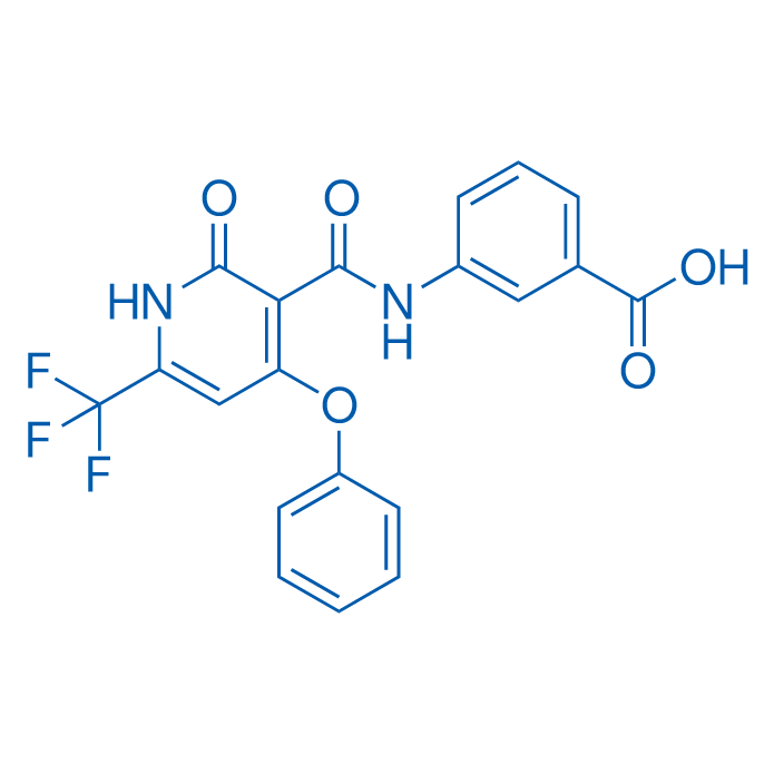 3-(2-Oxo-4-phenoxy-6-(trifluoromethyl)-1,2-dihydropyridine-3-carboxamido)benzoic acid
