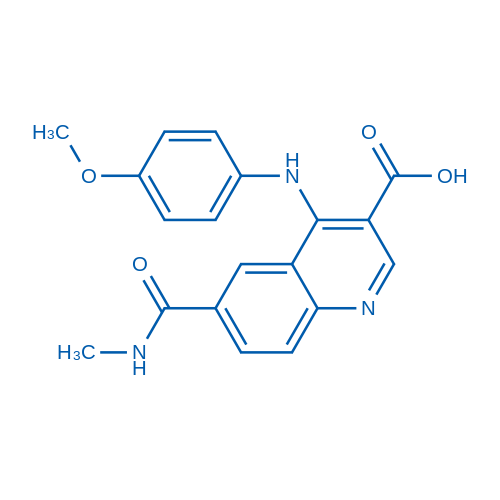 4-((4-Methoxyphenyl)amino)-6-(methylcarbamoyl)quinoline-3-carboxylic acid
