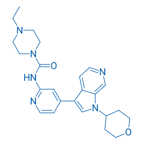 4-Ethyl-N-(4-(1-(tetrahydro-2H-pyran-4-yl)-1H-pyrrolo[2,3-c]pyridin-3-yl)pyridin-2-yl)piperazine-1-carboxamide