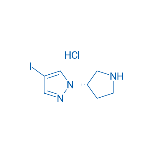 (S)-4-Iodo-1-(pyrrolidin-3-yl)-1H-pyrazole hydrochloride
