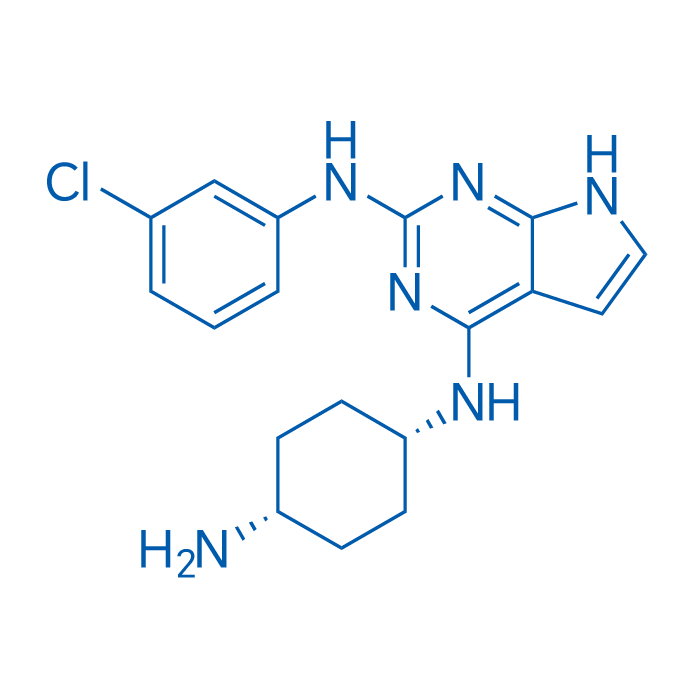 N4-(cis-4-Aminocyclohexyl)-N2-(3-chlorophenyl)-7H-pyrrolo[2,3-d]pyrimidine-2,4-diamine