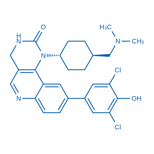 9-(3,5-Dichloro-4-hydroxyphenyl)-1-(trans-4-((dimethylamino)methyl)cyclohexyl)-3,4-dihydropyrimido[5,4-c]quinolin-2(1H)-one