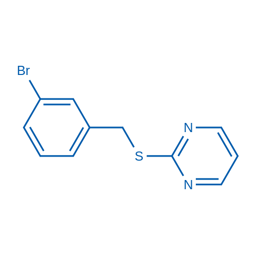 1249407-58-6|2-((2-Bromobenzyl)thio)pyrimidine|BLD Pharm