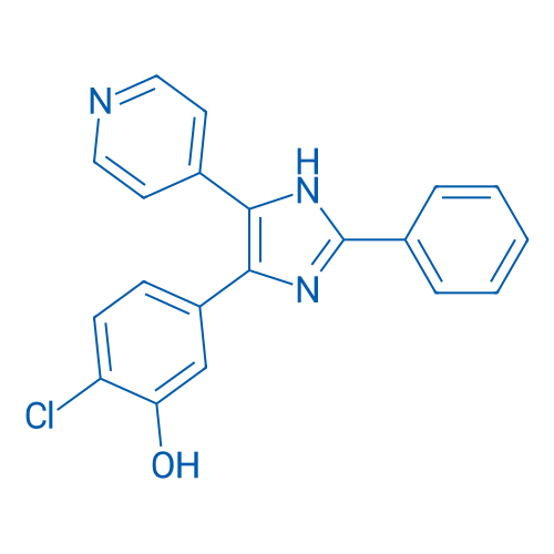 2-Chloro-5-(2-phenyl-4-(pyridin-4-yl)-1H-imidazol-5-yl)phenol