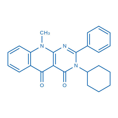 3-Cyclohexyl-10-methyl-2-phenylpyrimido[4,5-b]quinoline-4,5(3H,10H)-dione