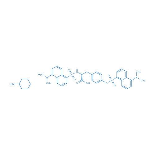 Cyclohexanamine (S)-3-(4-(((5-(dimethylamino)naphthalen-1-yl)sulfonyl)oxy)phenyl)-2-((5-(dimethylamino)naphthalene)-1-sulfonamido)propanoate