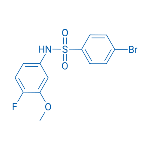 4-Bromo-N-(4-fluoro-3-methoxyphenyl)benzenesulfonamide