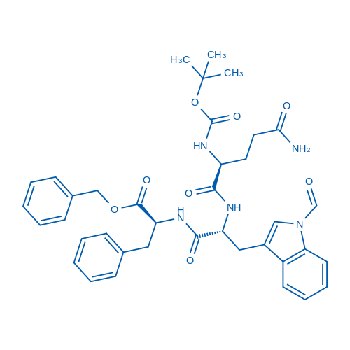 Benzyl Na-((tert-butoxycarbonyl)-L-glutaminyl)-1-formyl-D-tryptophyl-L-phenylalaninate