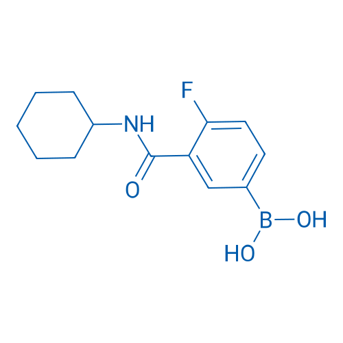 (3-(Cyclohexylcarbamoyl)-4-fluorophenyl)boronic acid