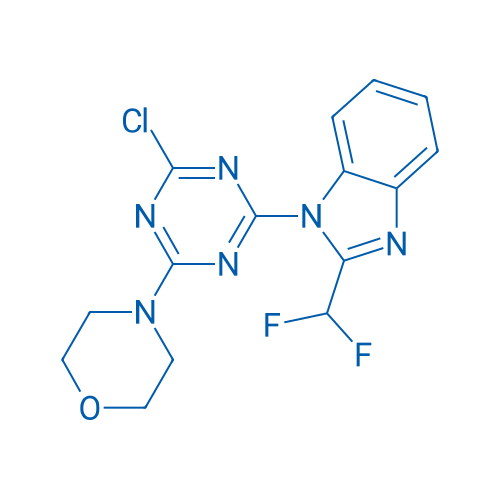 4-(4-Chloro-6-(2-(difluoromethyl)-1H-benzo[d]imidazol-1-yl)-1,3,5-triazin-2-yl)morpholine