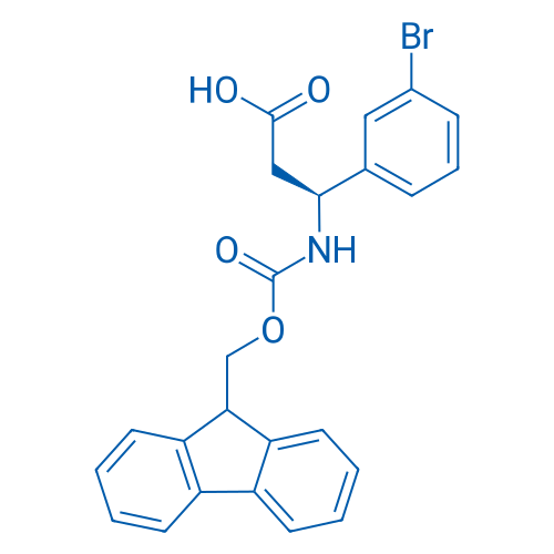 (S)-3-((((9H-Fluoren-9-yl)methoxy)carbonyl)amino)-3-(3-bromophenyl)propanoic acid
