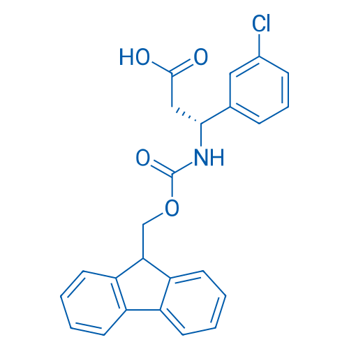 (R)-3-((((9H-Fluoren-9-yl)methoxy)carbonyl)amino)-3-(3-chlorophenyl)propanoic acid