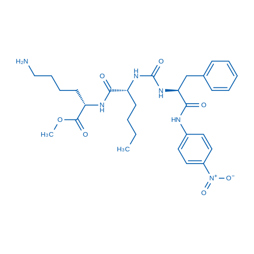 Methyl ((R)-2-(3-((S)-1-((4-nitrophenyl)amino)-1-oxo-3-phenylpropan-2-yl)ureido)hexanoyl)-L-lysinate