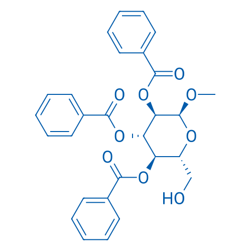 (2R,3R,4S,5R,6S)-2-(Hydroxymethyl)-6-methoxytetrahydro-2H-pyran-3,4,5-triyl tribenzoate