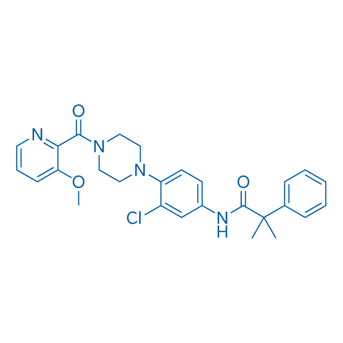 N-(3-Chloro-4-(4-(3-methoxypicolinoyl)piperazin-1-yl)phenyl)-2-methyl-2-phenylpropanamide