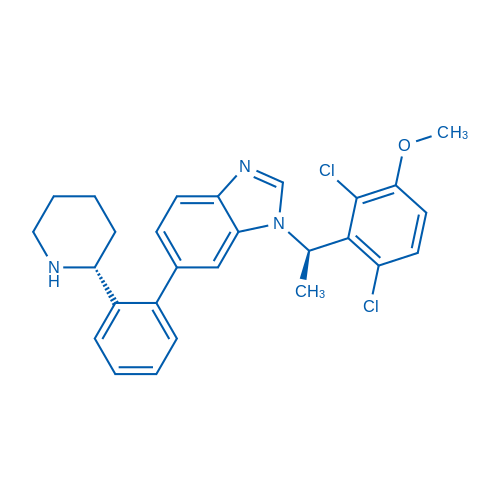 1-((R)-1-(2,6-Dichloro-3-methoxyphenyl)ethyl)-6-(2-((R)-piperidin-2-yl)phenyl)-1H-benzo[d]imidazole