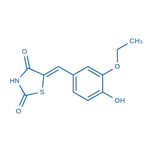 (Z)-5-(3-Ethoxy-4-hydroxybenzylidene)thiazolidine-2,4-dione