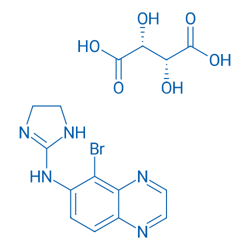 5-Bromo-N-(4,5-dihydro-1H-imidazol-2-yl)quinoxalin-6-amine (2R,3R)-2,3-dihydroxysuccinate
