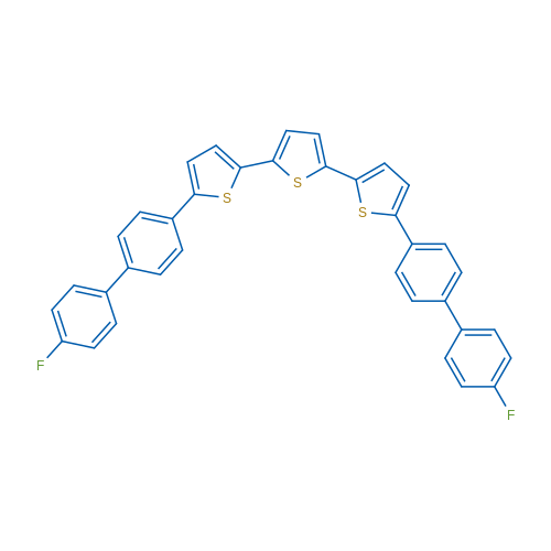 5,5''-Bis(4'-fluoro-[1,1'-biphenyl]-4-yl)-2,2':5',2''-terthiophene