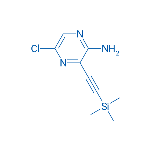 5-Chloro-3-((trimethylsilyl)-ethynyl)pyrazin-2-amine