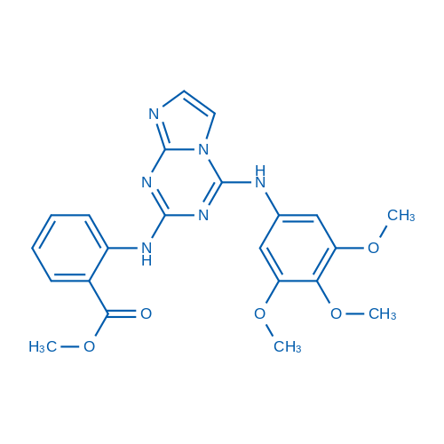 Methyl 2-((4-((3,4,5-trimethoxyphenyl)amino)imidazo[1,2-a][1,3,5]triazin-2-yl)amino)benzoate