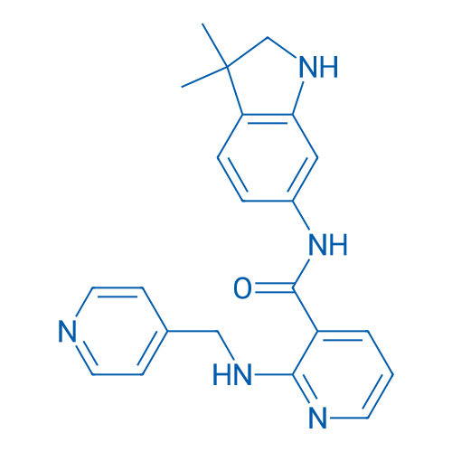 N-(3,3-Dimethylindolin-6-yl)-2-((pyridin-4-ylmethyl)amino)nicotinamide