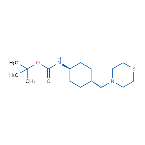 tert-Butyl (trans-4-(thiomorpholinomethyl)cyclohexyl)carbamate
