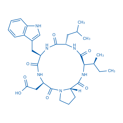 2-((3R,6S,9R,12R,17AS)-9-((1H-indol-3-yl)methyl)-3-((S)-sec-butyl)-6-isobutyl-1,4,7,10,13-pentaoxohexadecahydro-1H-pyrrolo[1,2-a][1,4,7,10,13]pentaazacyclopentadecin-12-yl)acetic acid