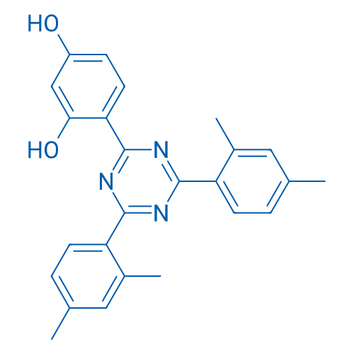 4-(4,6-Bis(2,4-dimethylphenyl)-1,3,5-triazin-2-yl)benzene-1,3-diol