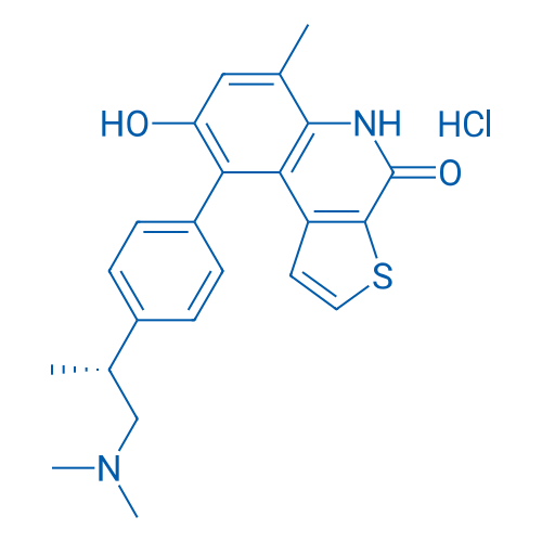 (R)-9-(4-(1-(Dimethylamino)propan-2-yl)phenyl)-8-hydroxy-6-methylthieno[2,3-c]quinolin-4(5H)-one hydrochloride
