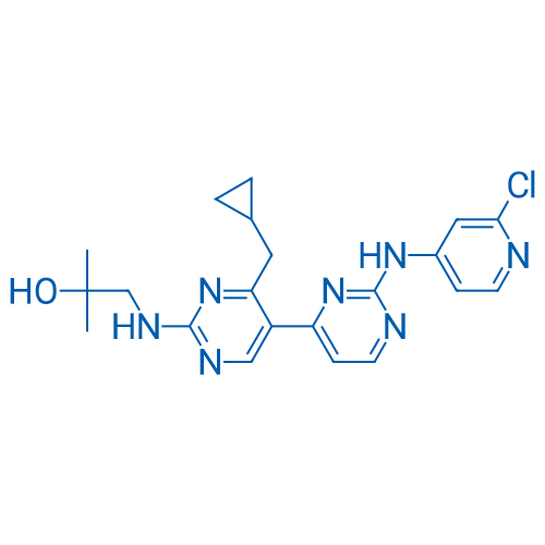 1-((2-((2-Chloropyridin-4-yl)amino)-4'-(cyclopropylmethyl)-[4,5'-bipyrimidin]-2'-yl)amino)-2-methylpropan-2-ol