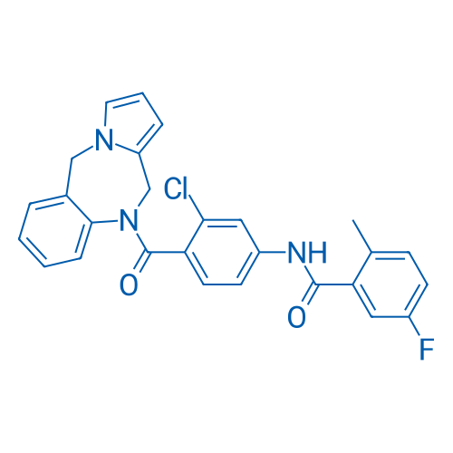 N-(3-Chloro-4-(10,11-dihydro-5H-benzo[e]pyrrolo[1,2-a][1,4]diazepine-10-carbonyl)phenyl)-5-fluoro-2-methylbenzamide