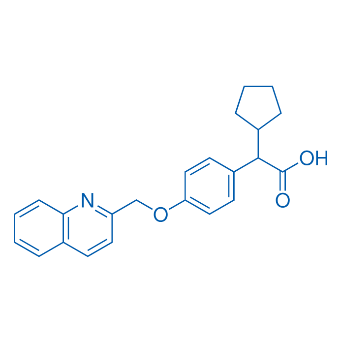α-Cyclopentyl-4-(2-quinolinylmethoxy)benzeneacetic acid