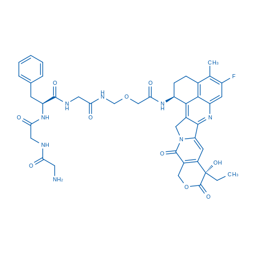 (S)-2-(2-(2-Aminoacetamido)acetamido)-N-(2-(((2-(((1S,9S)-9-ethyl-5-fluoro-9-hydroxy-4-methyl-10,13-dioxo-2,3,9,10,13,15-hexahydro-1H,12H-benzo[de]pyrano[3',4':6,7]indolizino[1,2-b]quinolin-1-yl)amino)-2-oxoethoxy)methyl)amino)-2-oxoethyl)-3-phenylpropanamide