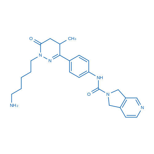 N-(4-(1-(5-Aminopentyl)-4-methyl-6-oxo-1,4,5,6-tetrahydropyridazin-3-yl)phenyl)-1,3-dihydro-2H-pyrrolo[3,4-c]pyridine-2-carboxamide