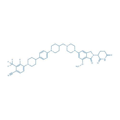 4-(4-(4-(4-((4-(2-(2,6-Dioxopiperidin-3-yl)-7-methoxy-1-oxoisoindolin-5-yl)piperazin-1-yl)methyl)piperidin-1-yl)phenyl)piperidin-1-yl)-3-fluoro-2-(trifluoromethyl)benzonitrile