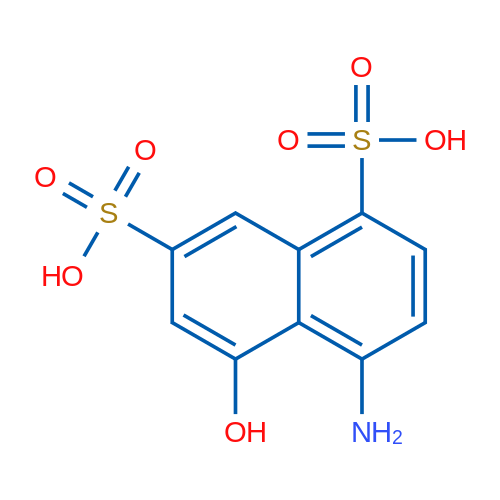 4-Amino-5-hydroxynaphthalene-1,7-disulfonic acid