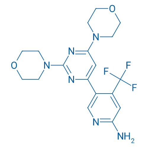 5-(2,6-Dimorpholinopyrimidin-4-yl)-4-(trifluoromethyl)pyridin-2-amine