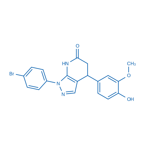 1-(4-Bromophenyl)-4-(4-hydroxy-3-methoxyphenyl)-1,4,5,7-tetrahydro-6H-pyrazolo[3,4-b]pyridin-6-one