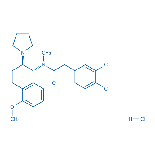 rel-2-(3,4-Dichlorophenyl)-N-((1R,2R)-5-methoxy-2-(pyrrolidin-1-yl)-1,2,3,4-tetrahydronaphthalen-1-yl)-N-methylacetamide hydrochloride