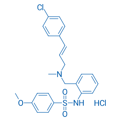 N-(2-(((3-(4-Chlorophenyl)allyl)(methyl)amino)methyl)phenyl)-4-methoxybenzenesulfonamide hydrochloride